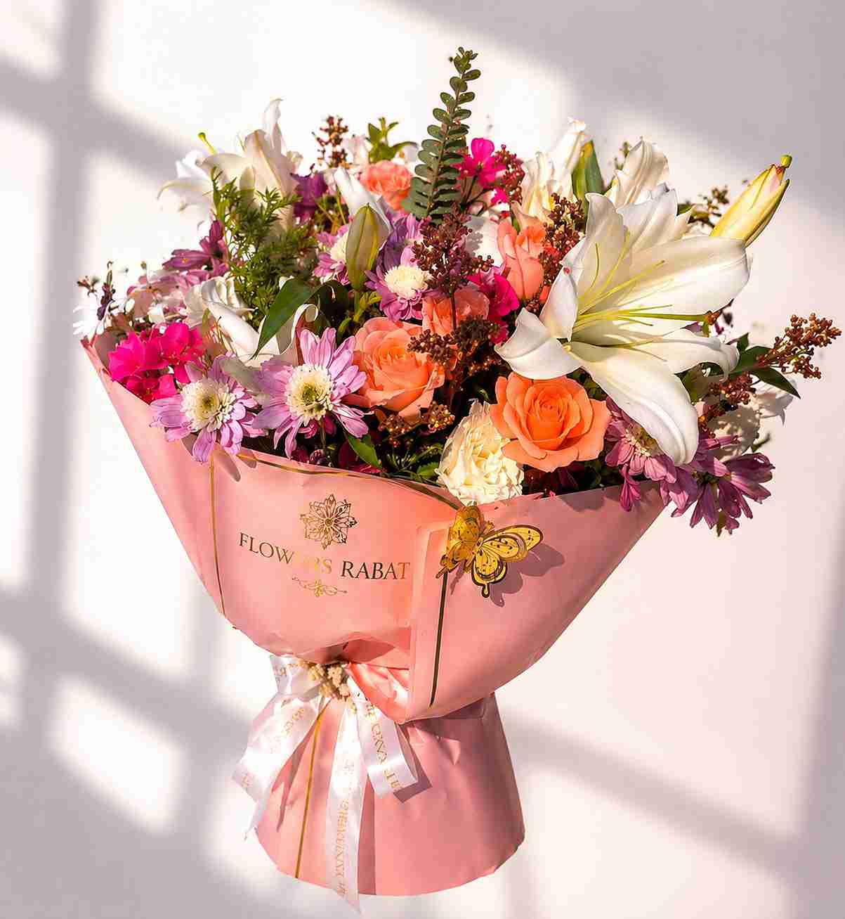 Garden Luxe colorful mixed bouquet by Flowers Tangier for luxury flower delivery in Tangier and send flowers to Tangier
